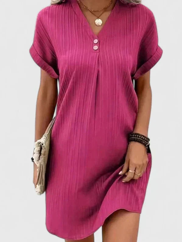 Maisie™ Drapiertes Kleid | Leichtes Sommerkleid mit V-Ausschnitt