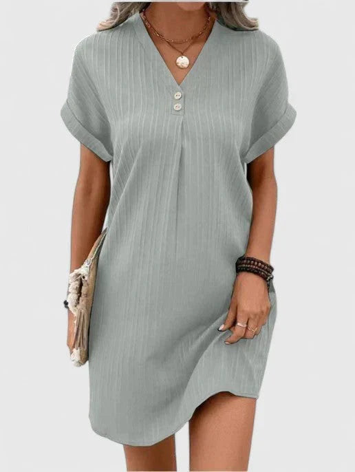 Maisie™ Drapiertes Kleid | Leichtes Sommerkleid mit V-Ausschnitt