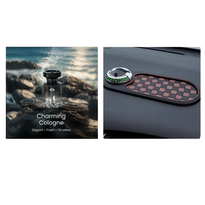 Aromora™ Premium Auto Lufterfrischer mit Bergdesign und langanhaltendem Duft