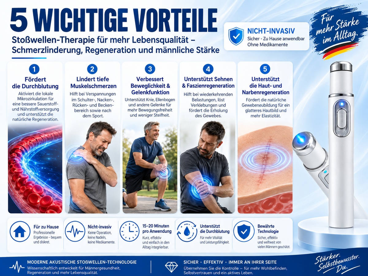 TheraPulse™ Akustisches Massagegerät für gezielte Körpermassage