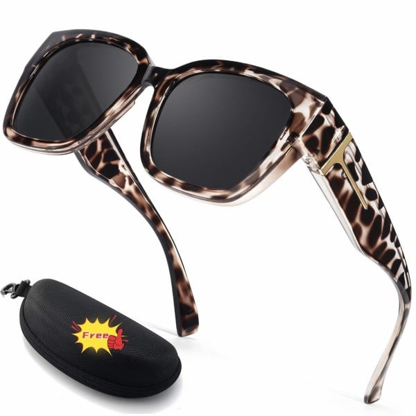 Lena™ Überzieh-Sonnenbrille | Polarisiert & UV400 mit Blumenrahmen