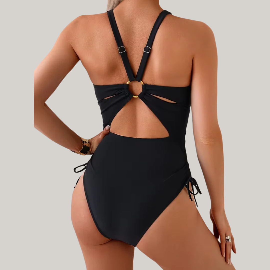 Solévia™ Figurformender Badeanzug mit Bauchkontrolle und verstellbarer Passform