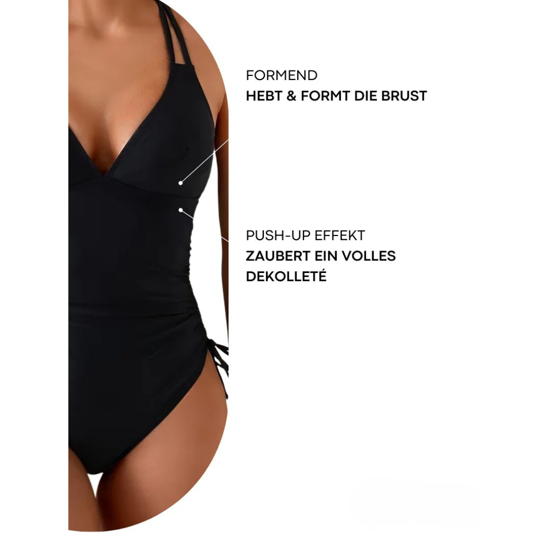 Solévia™ Figurformender Badeanzug mit Bauchkontrolle und verstellbarer Passform