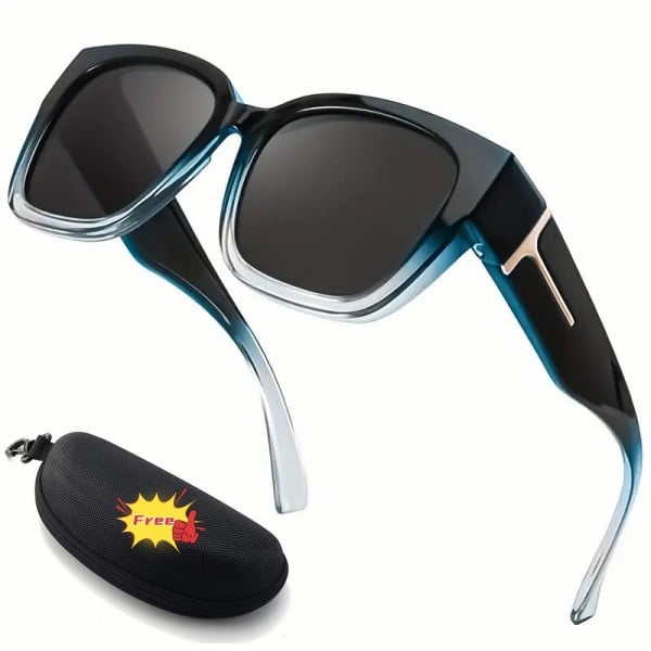 Lena™ Überzieh-Sonnenbrille | Polarisiert & UV400 mit Blumenrahmen
