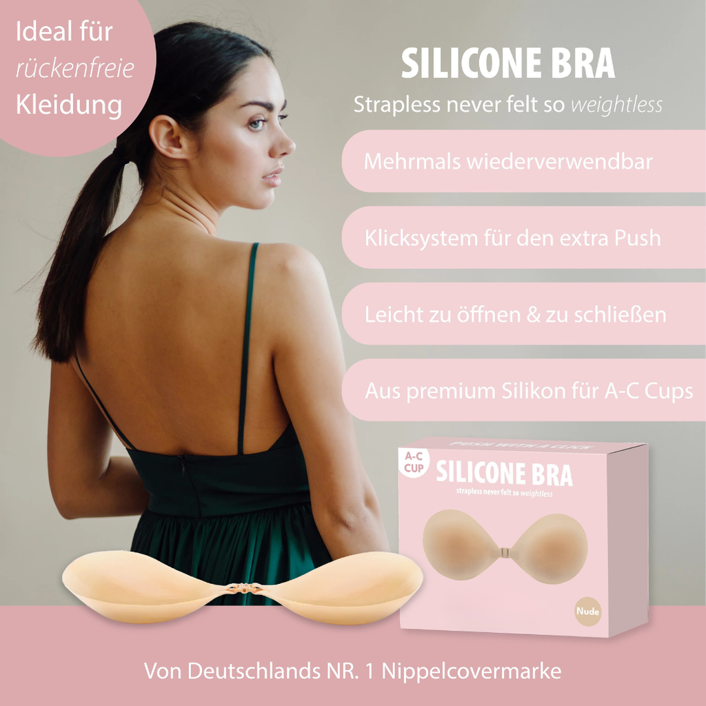 SilkLift™ Trägerloser Silikon BH mit unsichtbarem Halt