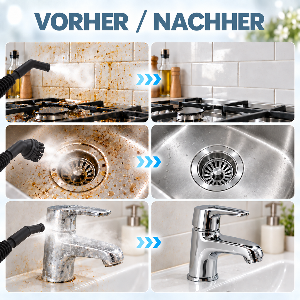 Cleanova™ Hochtemperatur-Dampfreiniger für Küche, Bad und Haushalt
