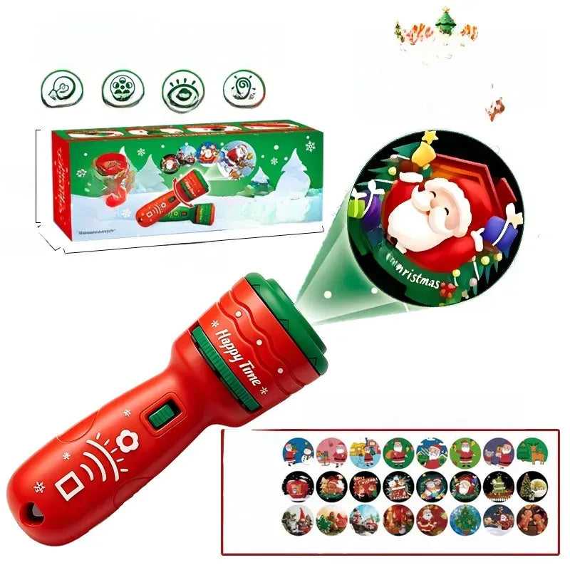 StoryBeam™ 2 in 1 Projektions Taschenlampe für Kinder mit 24 Halloween und Weihnachtsmotiven