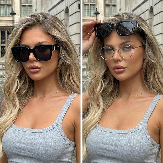 Lena™ Überzieh-Sonnenbrille | Polarisiert & UV400 mit Blumenrahmen