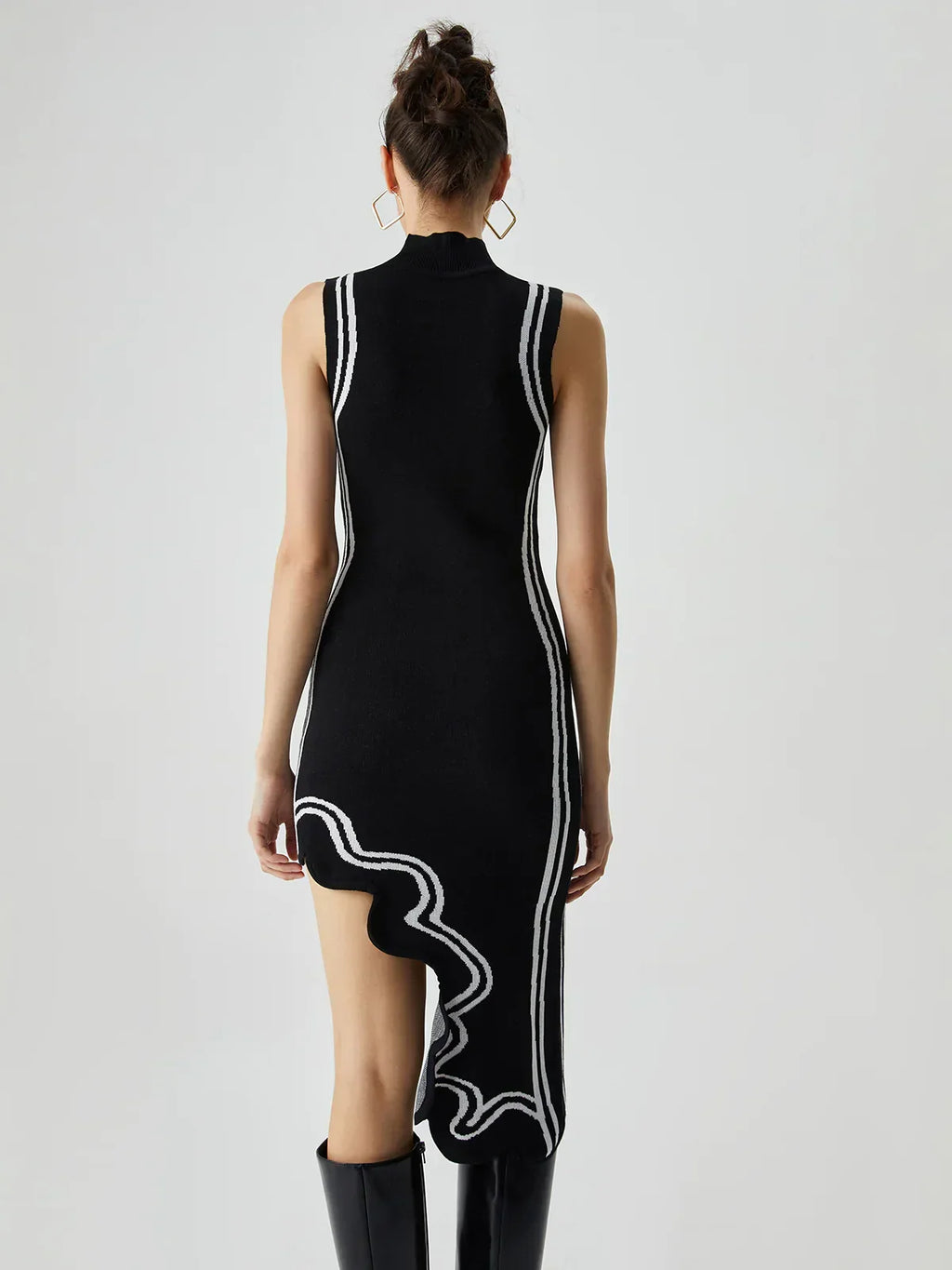 Valerie™ | Kleid Strick-Asymmetrisches Kleid