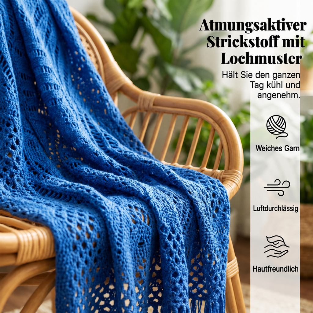 Sienna™ Leichter Strick Kimono mit Fransen im Boho Look