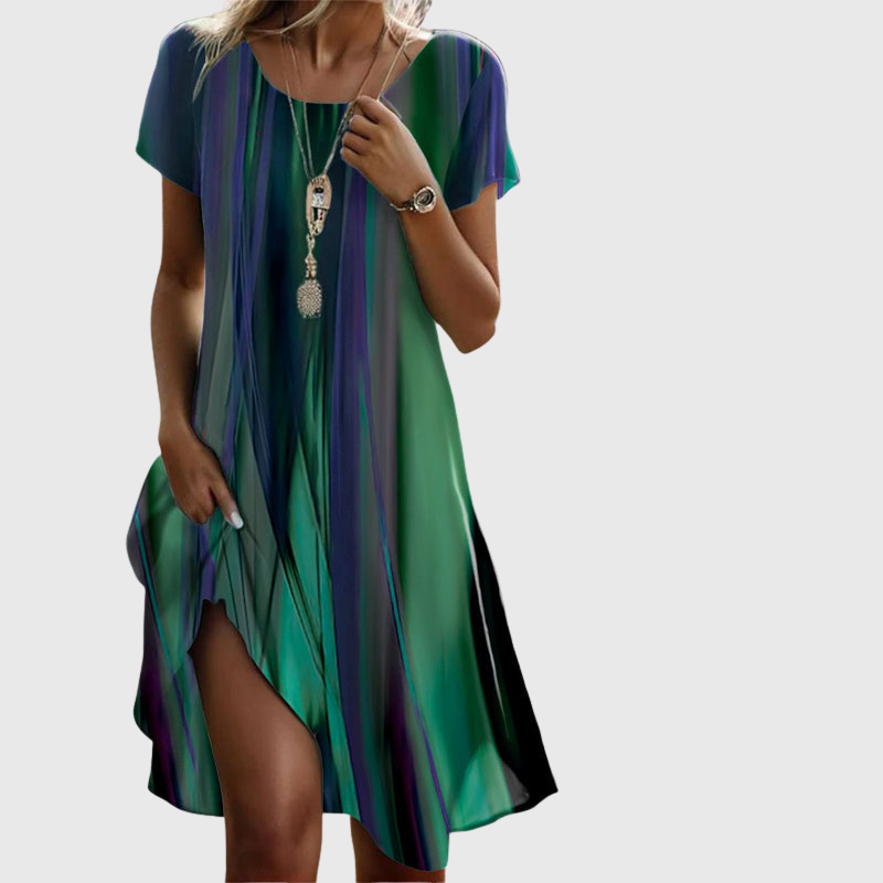 Lyra™ Ombré Midikleid | Luftiges Boho Sommerkleid mit Farbverlauf