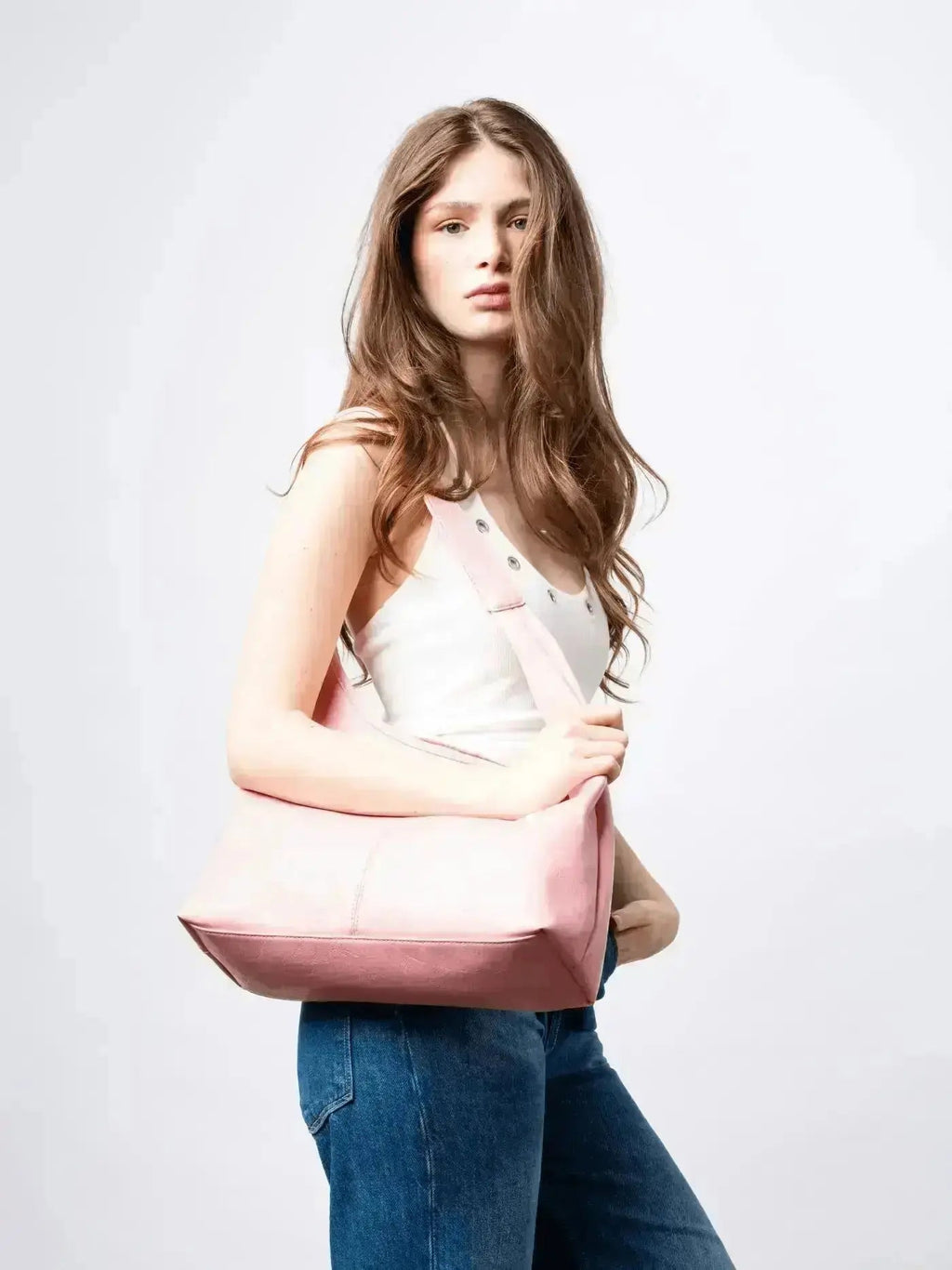Velmira™ Elegante Vintage Tote Bag aus veganem Leder