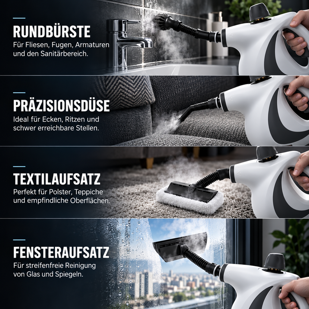 Cleanova™ Hochtemperatur-Dampfreiniger für Küche, Bad und Haushalt