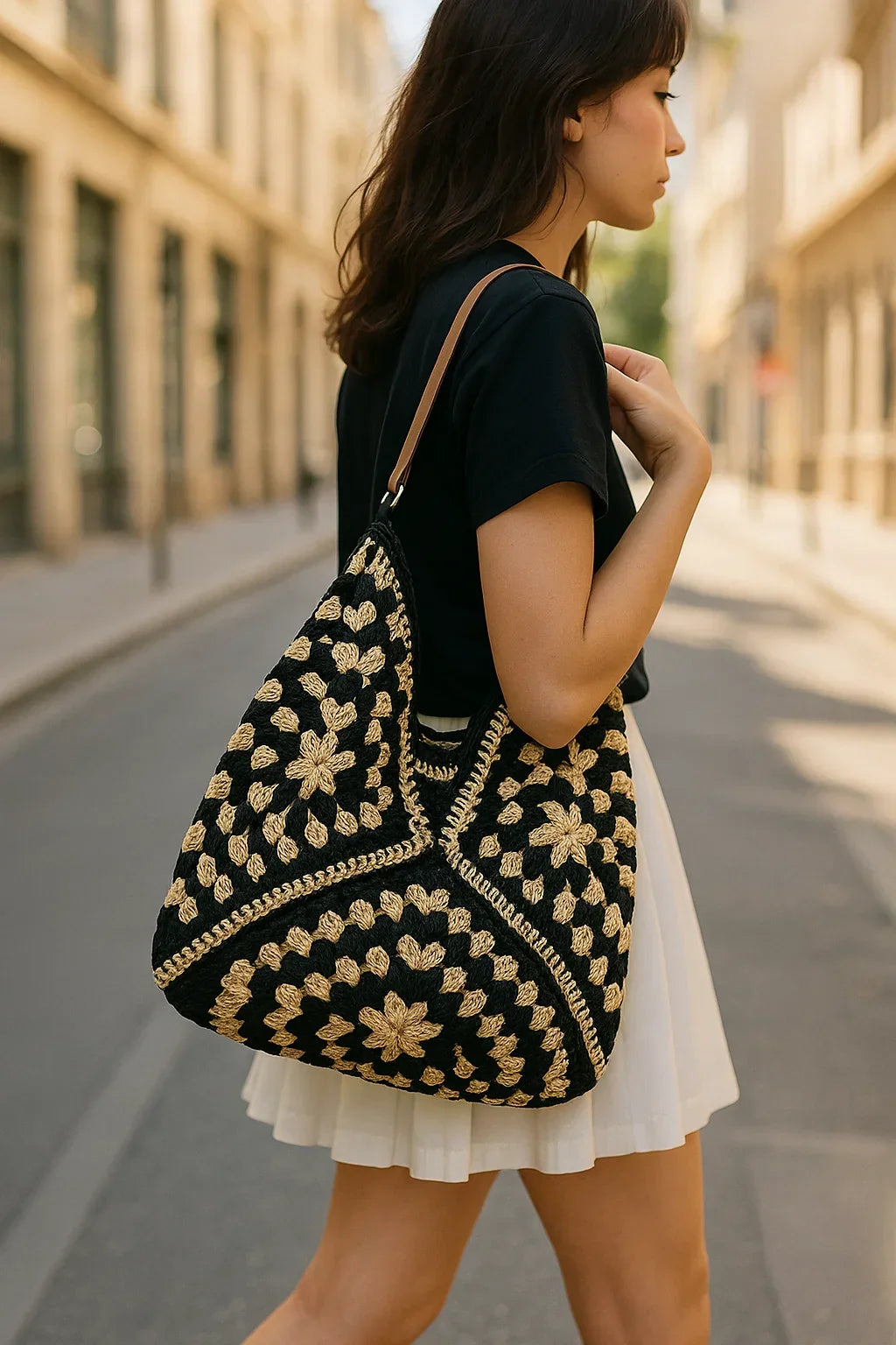 Senna™ | Handgeflochtene Bast-Umhängetasche – Luxus Boho Sommertasche