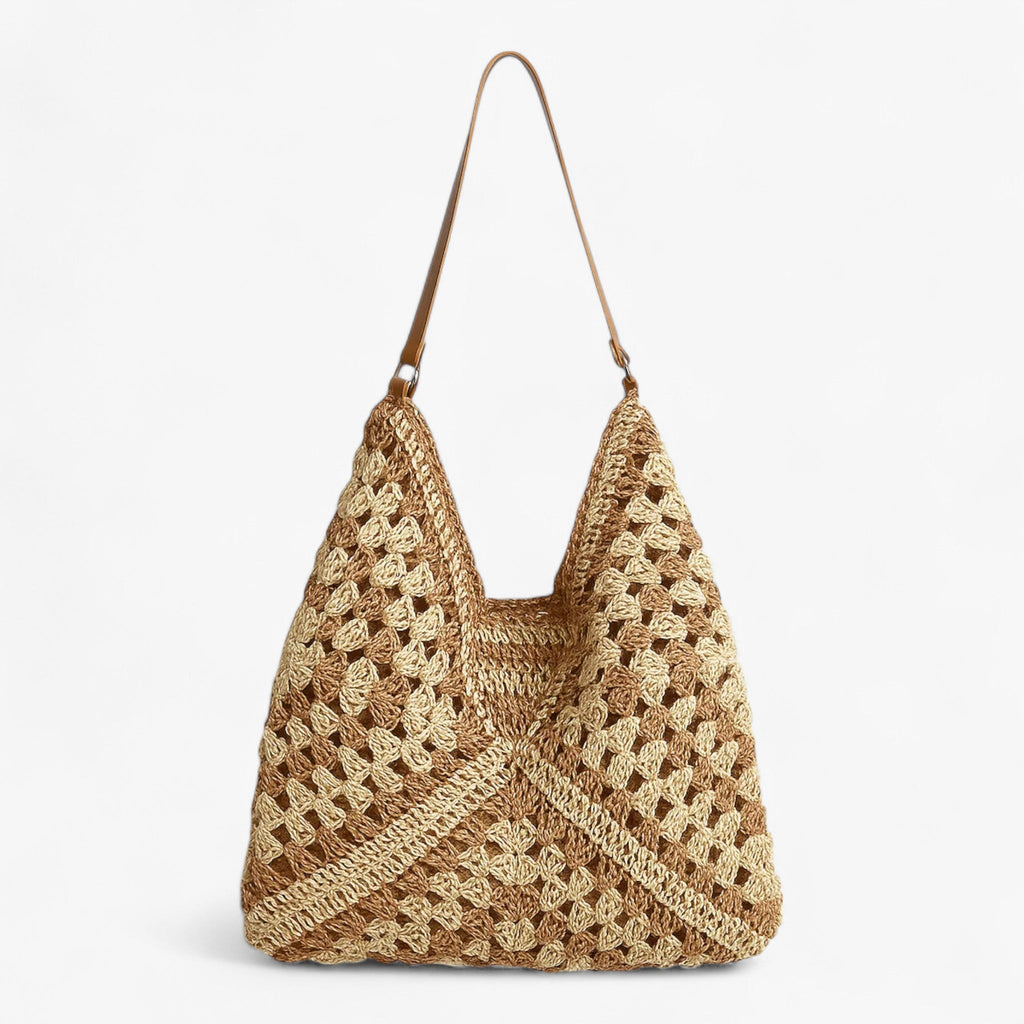 Senna™ | Handgeflochtene Bast-Umhängetasche – Luxus Boho Sommertasche