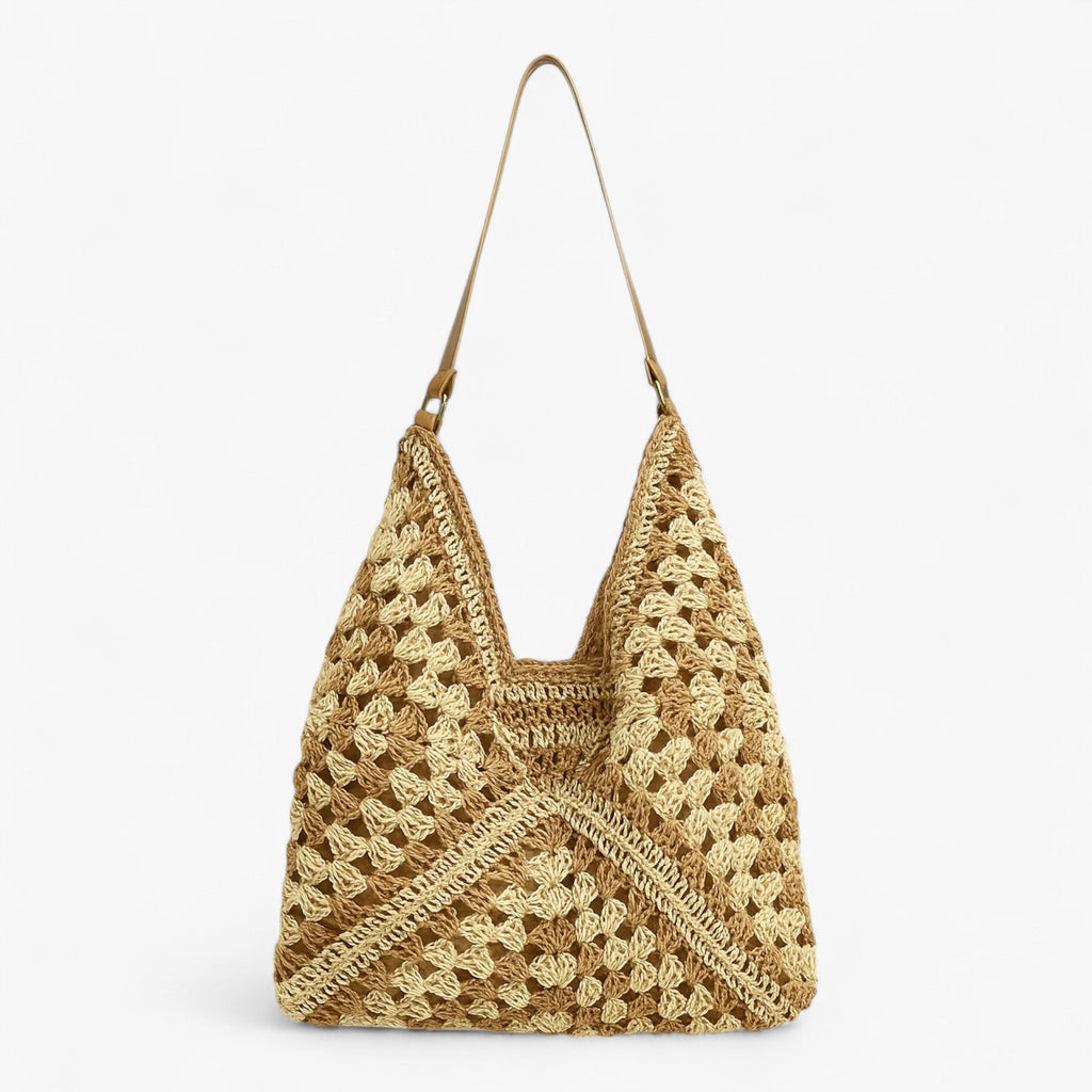 Senna™ | Handgeflochtene Bast-Umhängetasche – Luxus Boho Sommertasche
