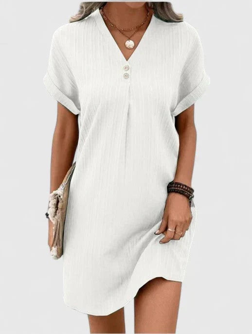 Maisie™ Drapiertes Kleid | Leichtes Sommerkleid mit V-Ausschnitt
