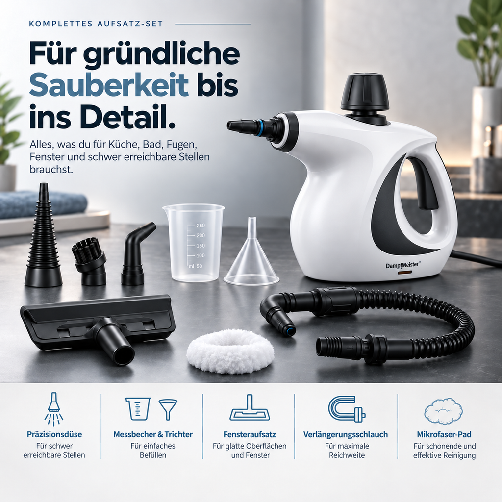 Cleanova™ Hochtemperatur-Dampfreiniger für Küche, Bad und Haushalt