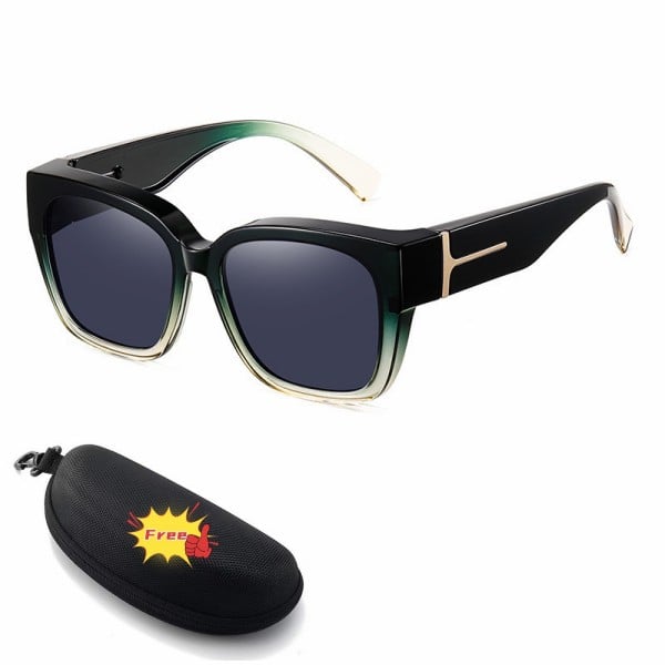 Lena™ Überzieh-Sonnenbrille | Polarisiert & UV400 mit Blumenrahmen