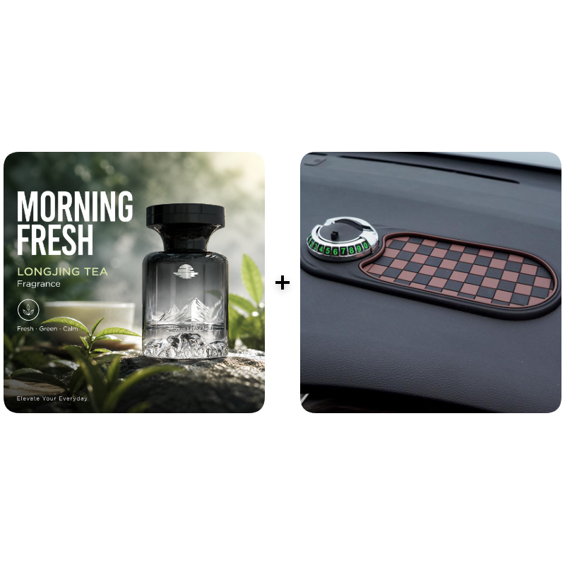 Aromora™ Premium Auto Lufterfrischer mit Bergdesign und langanhaltendem Duft