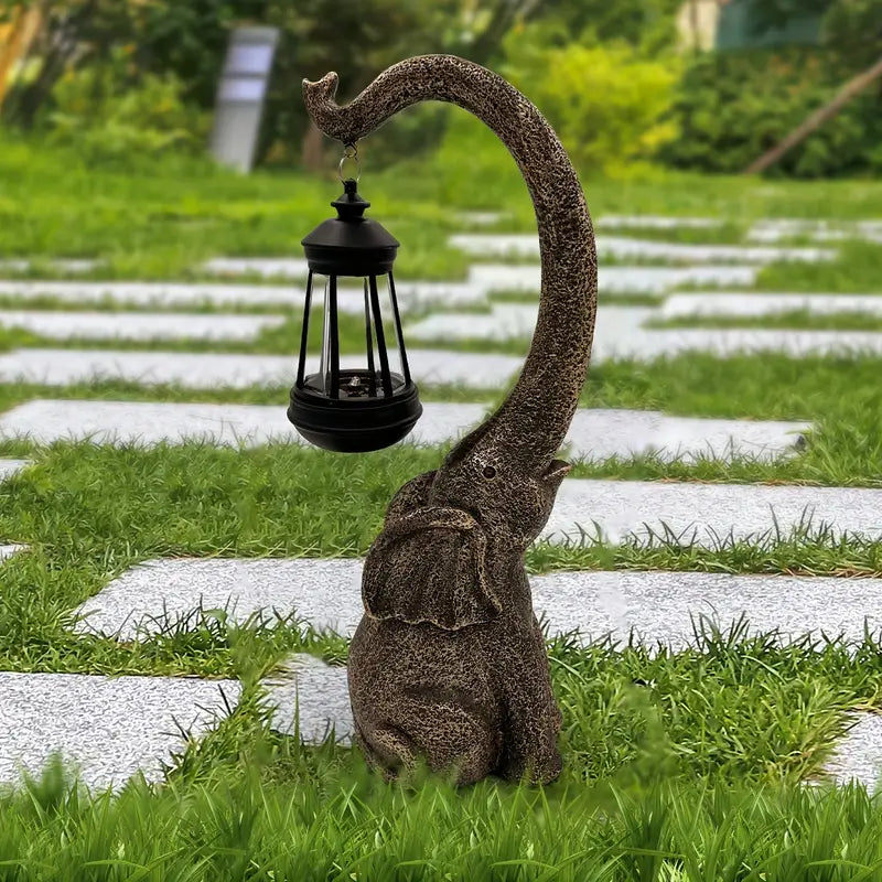 Trunkly™ – Dekorative Elefanten-Laterne für Garten & Terrasse