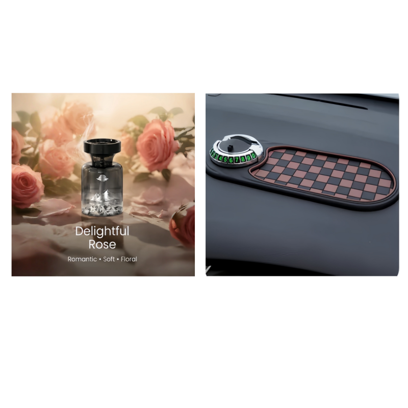 Aromora™ Premium Auto Lufterfrischer mit Bergdesign und langanhaltendem Duft