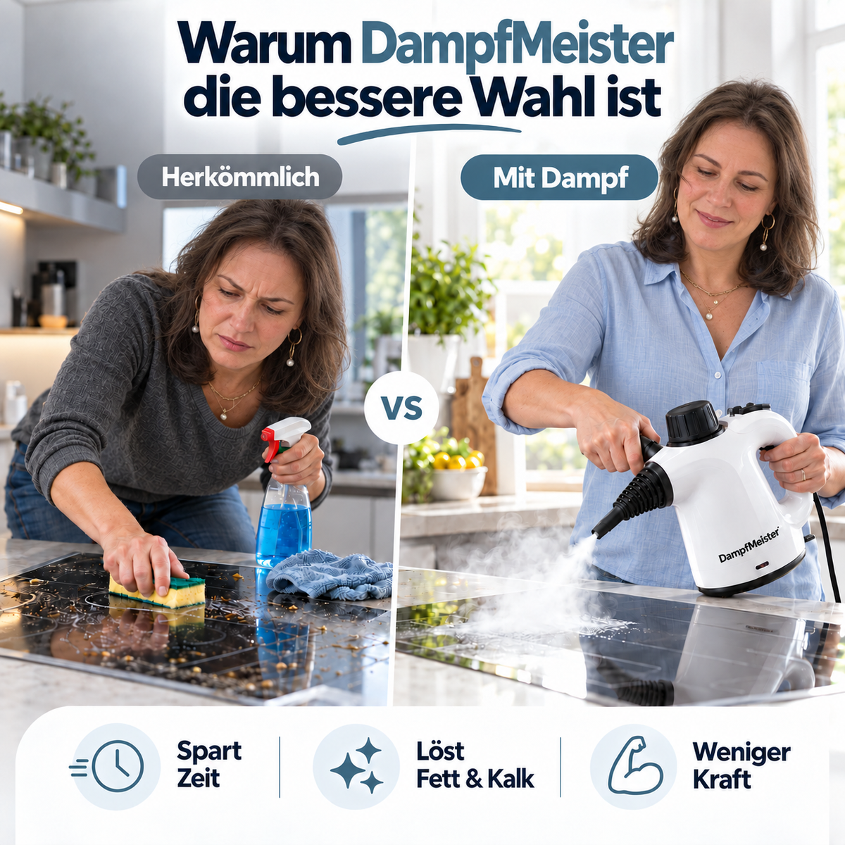 Cleanova™ Hochtemperatur-Dampfreiniger für Küche, Bad und Haushalt