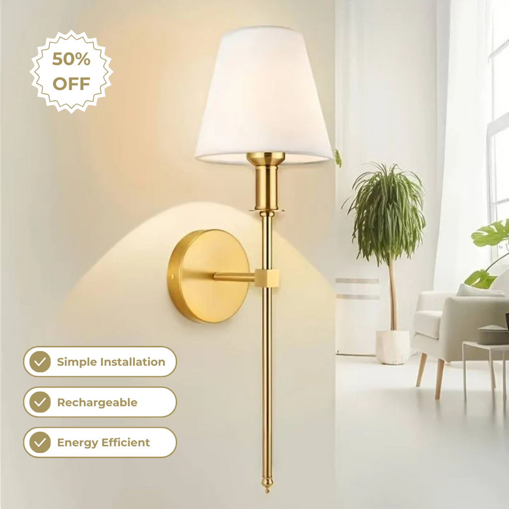 Lumièra™ – Kabellose Design-Wandleuchte mit warmem Ambientelicht