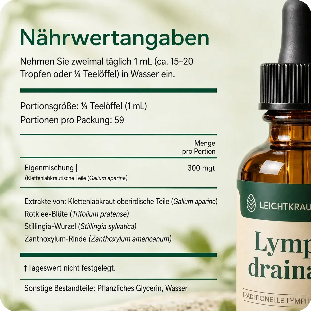 Lymora™ Pflanzliche Kräutertropfen für deine tägliche Wellness Routine
