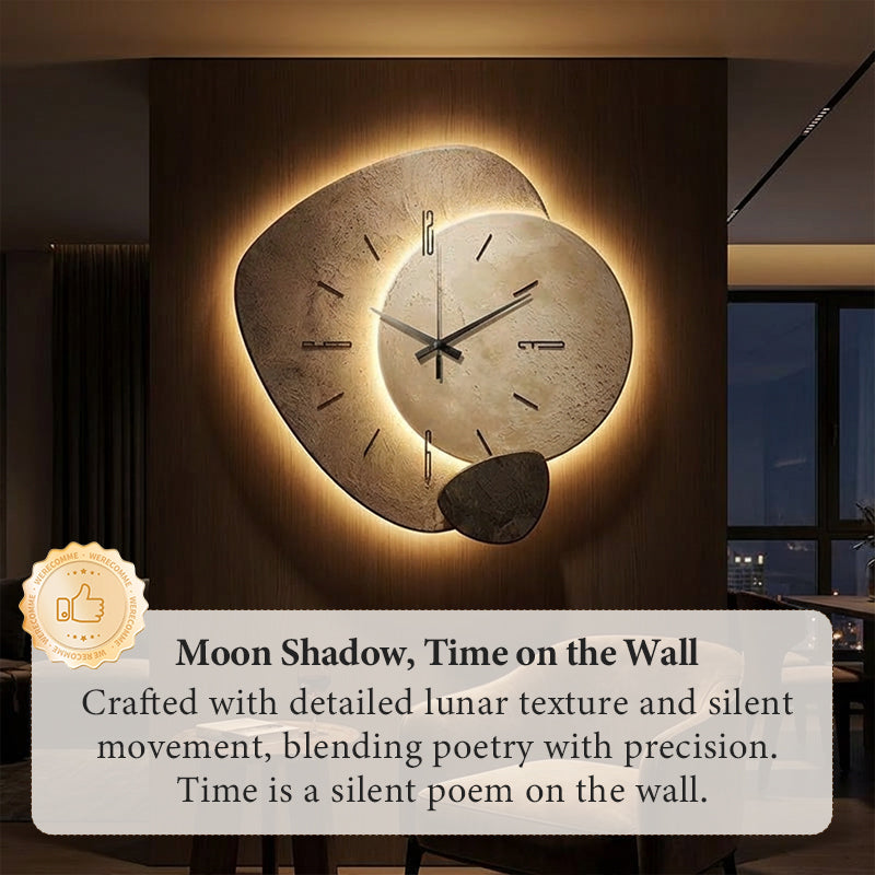 Luna™ Wanduhr | Nordic Design mit LED Hintergrundbeleuchtung & geräuschlosem Uhrwerk