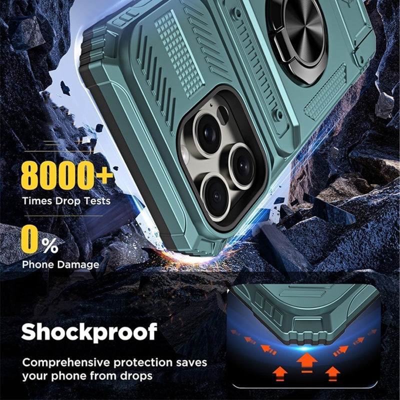 Gripora™ iPhone Handyhülle mit Kartenhalter und Ringständer