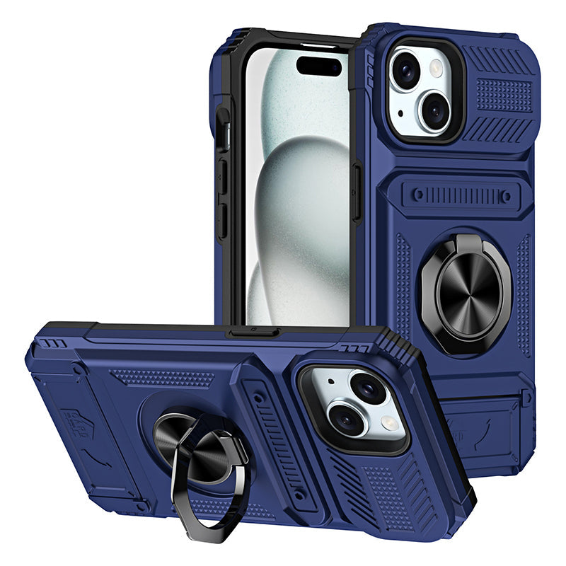 Gripora™ iPhone Handyhülle mit Kartenhalter und Ringständer