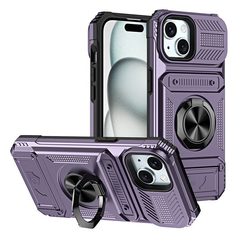 Gripora™ iPhone Handyhülle mit Kartenhalter und Ringständer