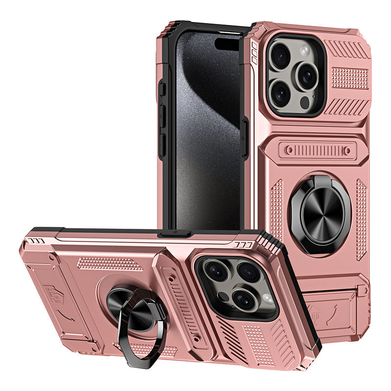Gripora™ iPhone Handyhülle mit Kartenhalter und Ringständer