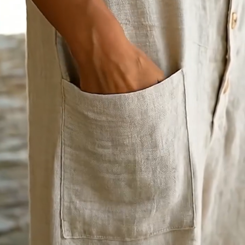 Mavina™ Ärmelloser Damen Jumpsuit mit Kapuze und weitem Bein