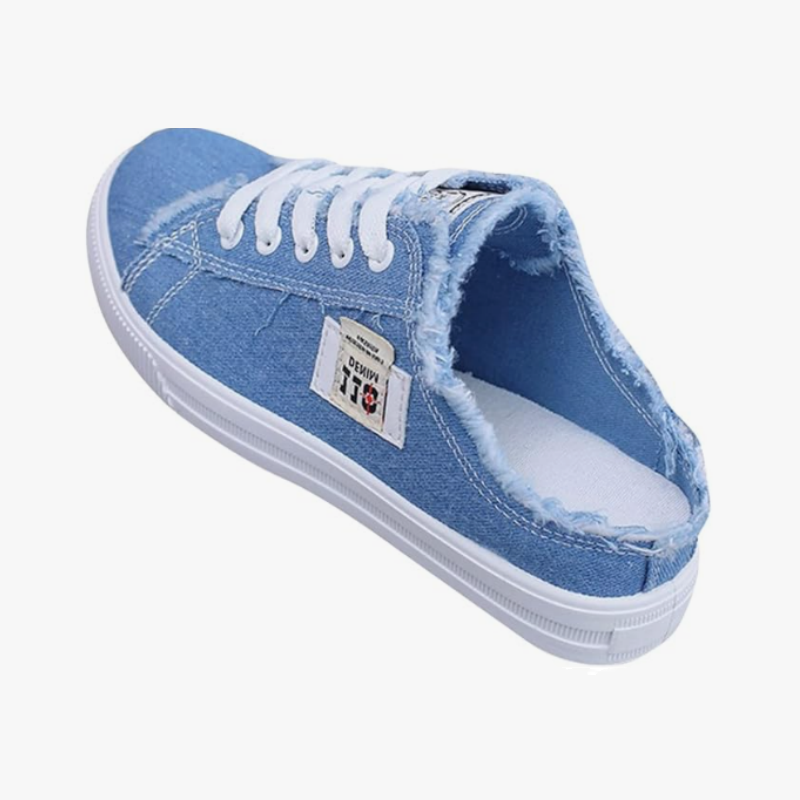 DenimMule™ Sneaker | Lässige Damen Halbschuhe aus Denim mit Slip On Komfort