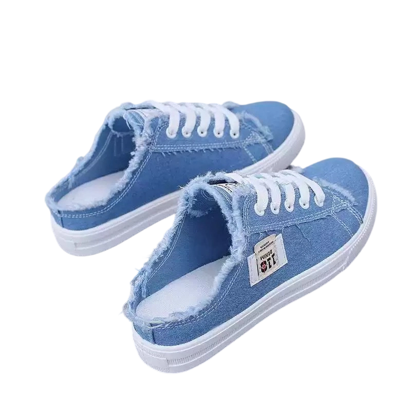 DenimMule™ Sneaker | Lässige Damen Halbschuhe aus Denim mit Slip On Komfort