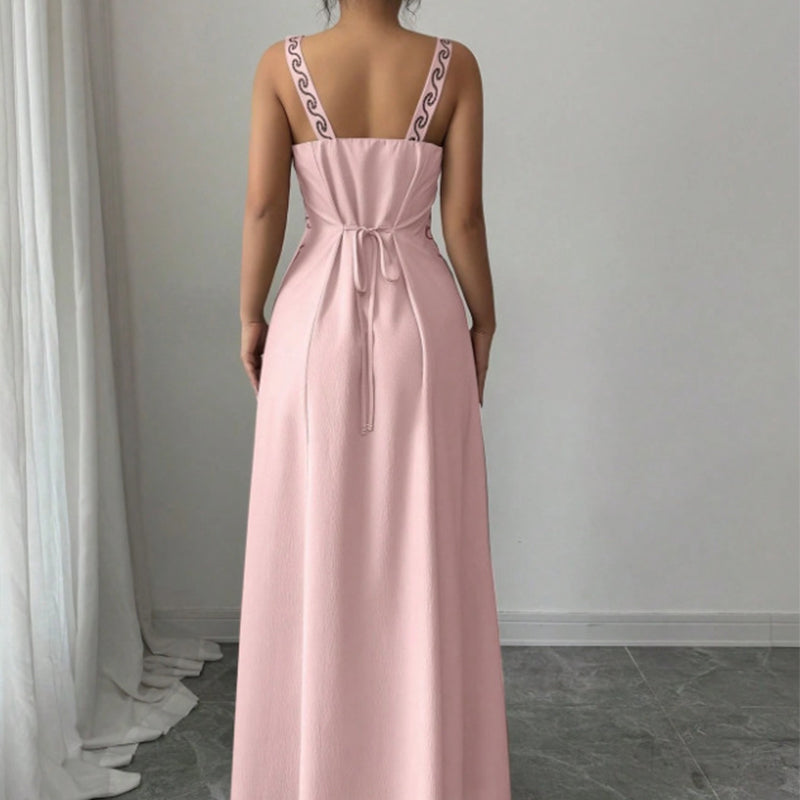 Amelina™ Ärmelloses Maxikleid mit V-Ausschnitt und floralem Print
