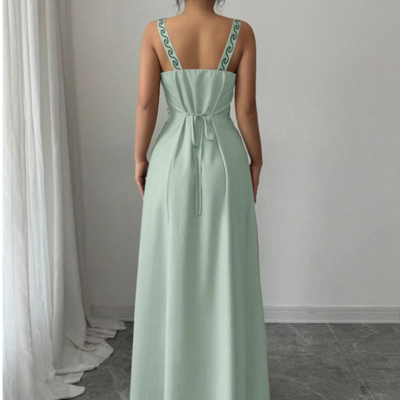 Amelina™ Ärmelloses Maxikleid mit V-Ausschnitt und floralem Print
