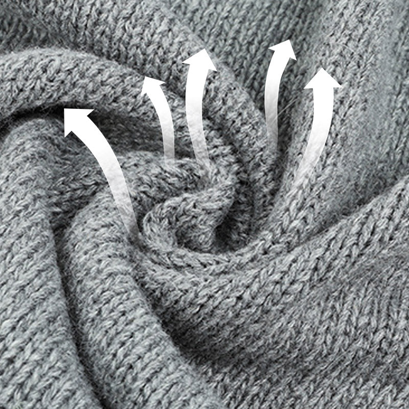 Mirella™ Weiche Strickjacke mit Kapuze und Knopfverschluss