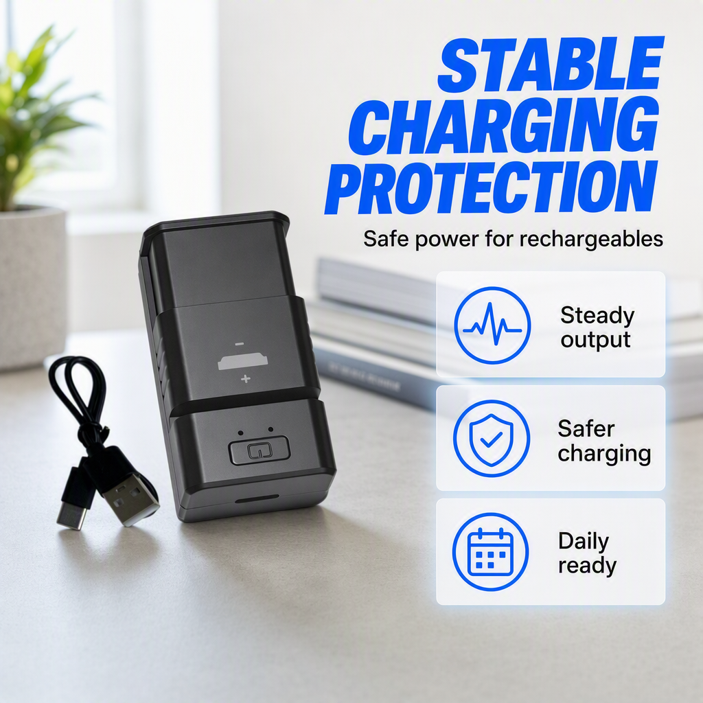 Cellora™ USB Ladegerät für wiederaufladbare Knopfzellen