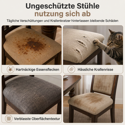 Amelie Elastische Stuhlbezüge im Kettenmuster