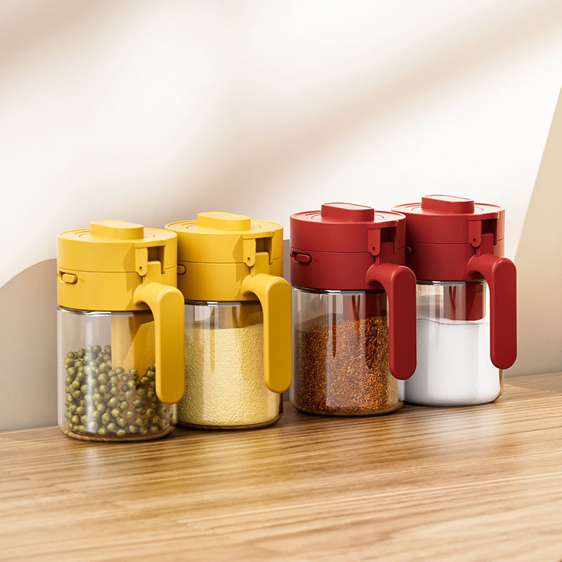 Spiceva™ Gewürzglas aus Borosilikatglas mit integriertem Löffel