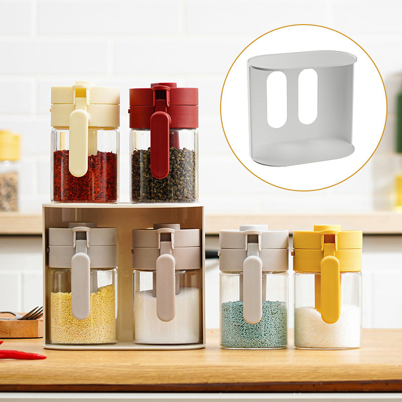 Spiceva™ Gewürzglas aus Borosilikatglas mit integriertem Löffel